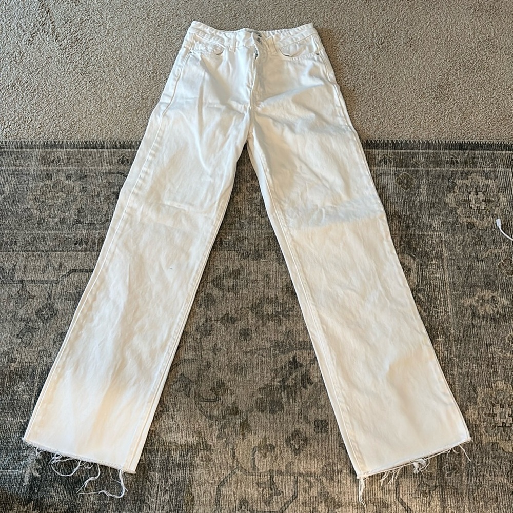 Zara White Jeans